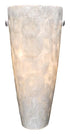 Vaxcel Milano 5-3/4 Inch Wall Sconce W/champagne Shell Glass Model: WS53251SN