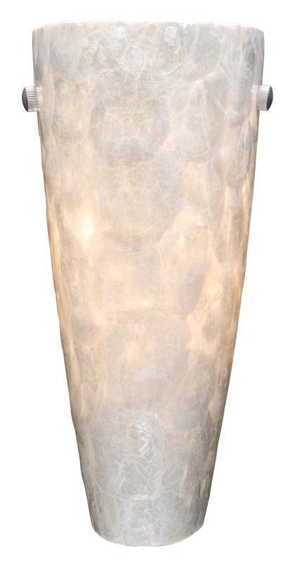 Vaxcel Milano 5-3/4 Inch Wall Sconce W/champagne Shell Glass Model: WS53251SN
