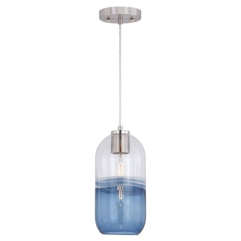 Vaxcel Milano 6 In. W Mini Pendant Satin Nickel Model: P0325