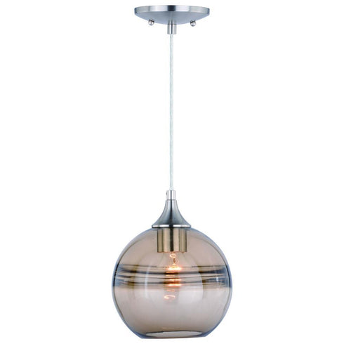 Vaxcel Milano 8 In Mini Pendant Amber Fog Glass Model: P0274