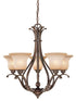 Vaxcel Monrovia 5 Light Chandelier Model: CH35405BN