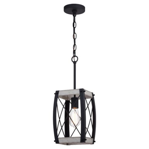 Vaxcel Montclare 7.5 In. Mini Pendant Textured Black Model: P0354