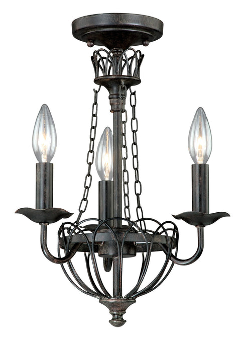 Vaxcel Novara 3 Light Mini Chandelier (trimount) Model: W0067