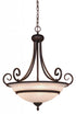 Vaxcel PD5324BN Da Vinci 24" Bowl Pendant
