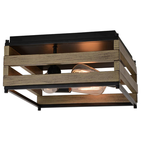 Vaxcel Ravenswood 13 In. 3 Light Flush Mount Matte Model: C0265