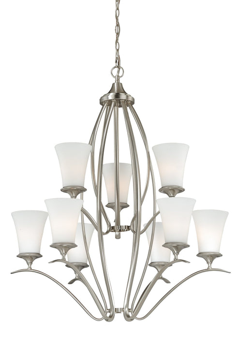 Vaxcel Sonora 9 Light Chandelier Model: H0011