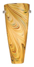 Vaxcel WS30126SN Milano 5-3/4" Wall Sconce W/mocha Swirl Glass