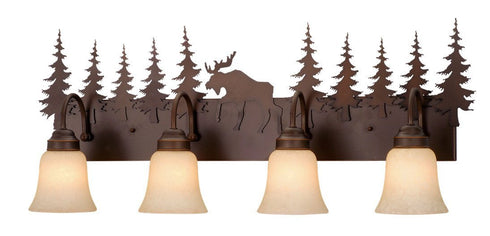 Vaxcel Yellowstone 4 Light Vanity Model: VL55604BBZ