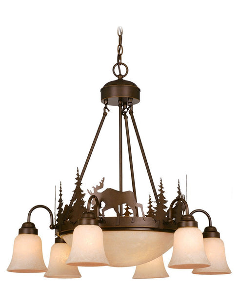 Vaxcel Yellowstone 9 Light Chandelier Model: CH55606BBZ