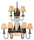 Vaxcel Yosemite 12 Light Chandelier Model: CH55509BBZ