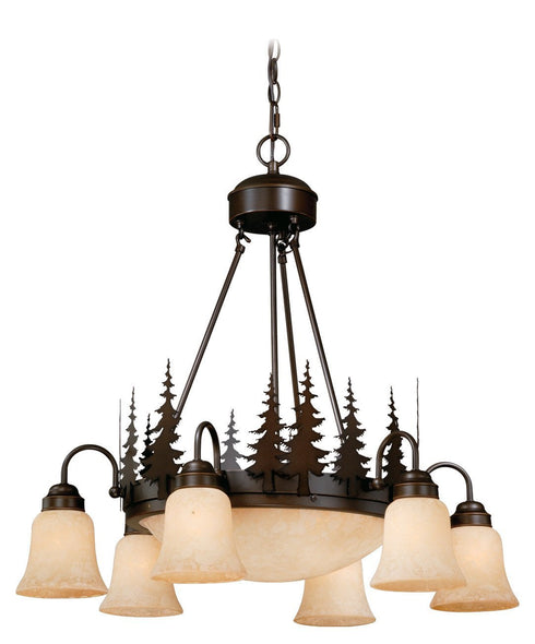 Vaxcel Yosemite 9 Light Chandelier Model: CH55506BBZ