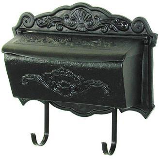 Vienna Cast Aluminum Black Mailbox