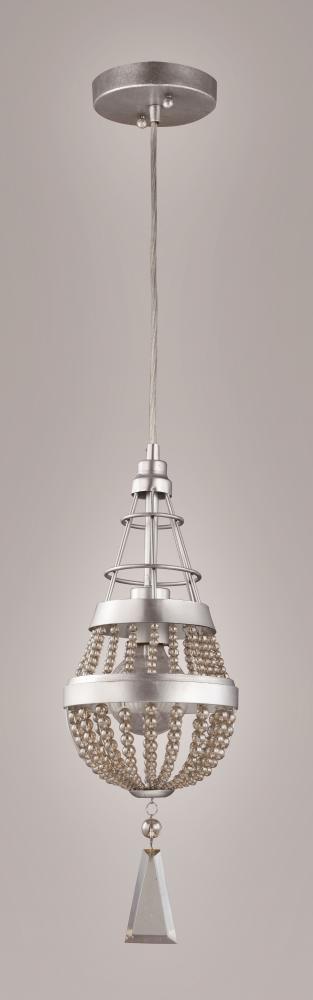 Zeev Lighting Arbelos 1 Light Down Mini Pendant Model: MP40007/1/PS/SC