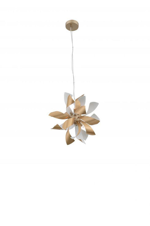 Zeev Lighting Bloom 6 Light Pendant Model: P30086-6-BB+MW