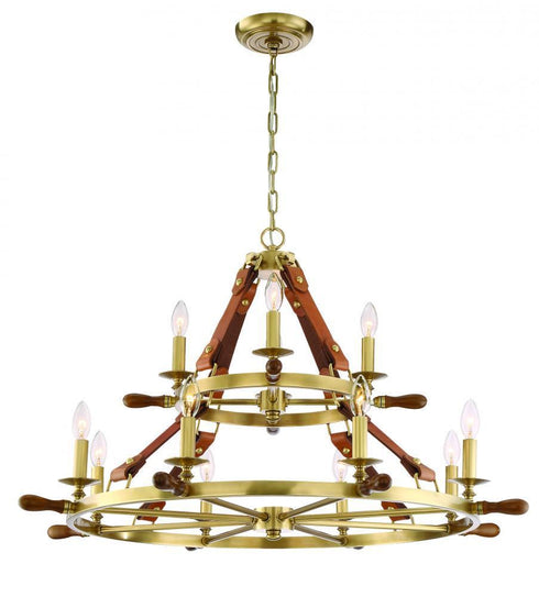 Zeev Lighting Carlisle 1 Light Candle Chandelier Model: CD10162-12-AGB