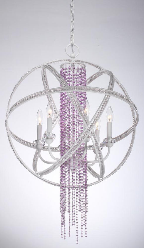 Zeev Lighting Cascade 6 Light Multi Light Pendant Model: P30012-6-SW