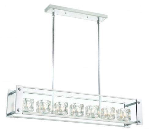 Zeev Lighting Cavern 1 Light Drum Shade Chandelier Model: CD10151-7-SL