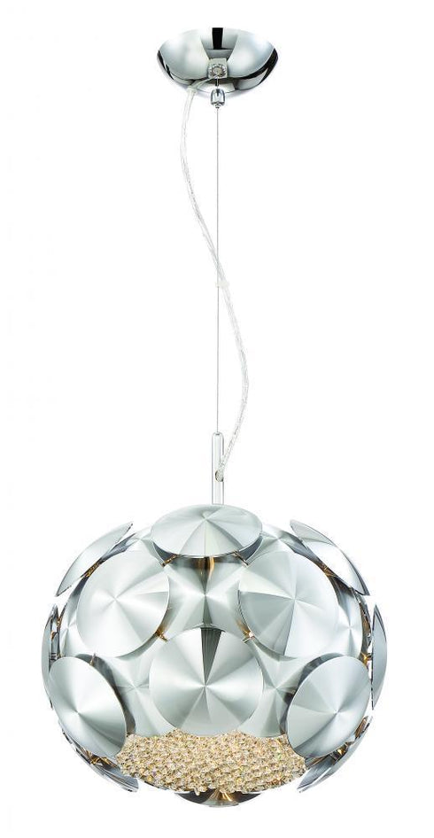 Zeev Lighting Crown 1 Light Down Pendant Model: P30072-3-CH