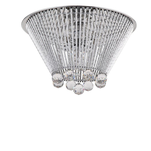 Zeev Lighting Dallas 4 Light Drum Shade Flush Mount Model: FM60028-4-CH