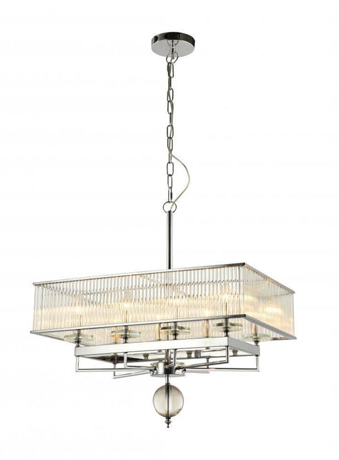 Zeev Lighting Fantasia 8 Light Down Chandelier Model: CD10080/8/CH