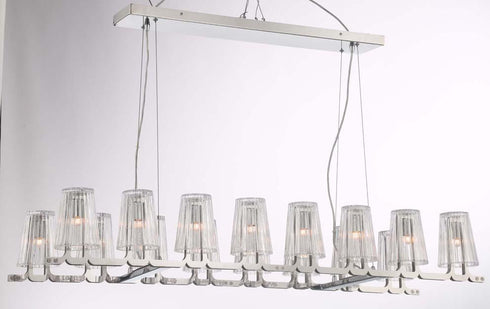 Zeev Lighting Glacial 1 Light Up Chandelier Model: CD10185-16-CH