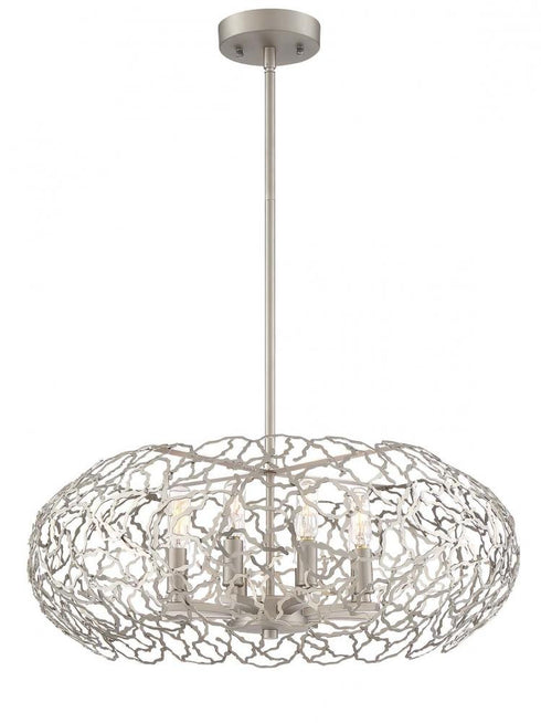 Zeev Lighting Helios 8 Light Down Chandelier Model: CD10030-8-SN