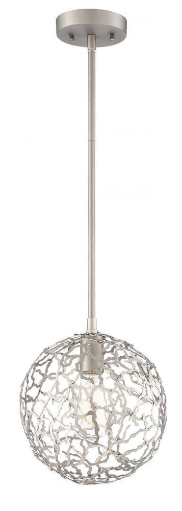 Zeev Lighting Helios 1 Light Down Pendant Model: P30037-1-SN