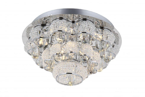 Zeev Lighting Imperial 1 Light Bowl Flush Mount Model: FM60027-LED-CH