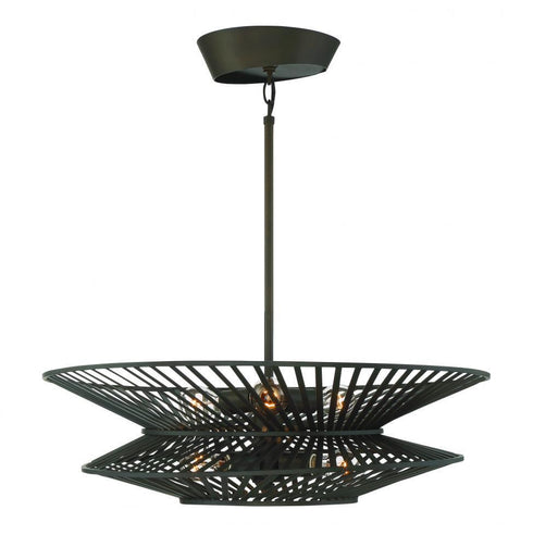 Zeev Lighting Kai 6 Light Down Chandelier Model: CD10121/6/ORB