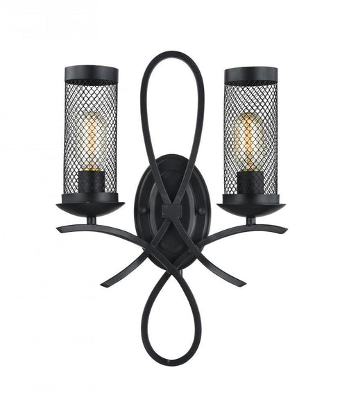 Zeev Lighting Kenosha 1 Light Wall Sconce Model: WS70013-2-RCBK