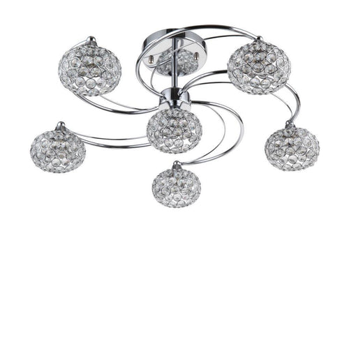 Zeev Lighting Kent 4 Light Semi Flush Mts. Model: SF50005-6-CH