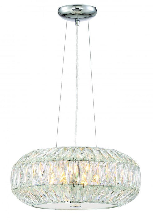 Zeev Lighting Lunar 1 Light Down Pendant Model: P30080-6-CH