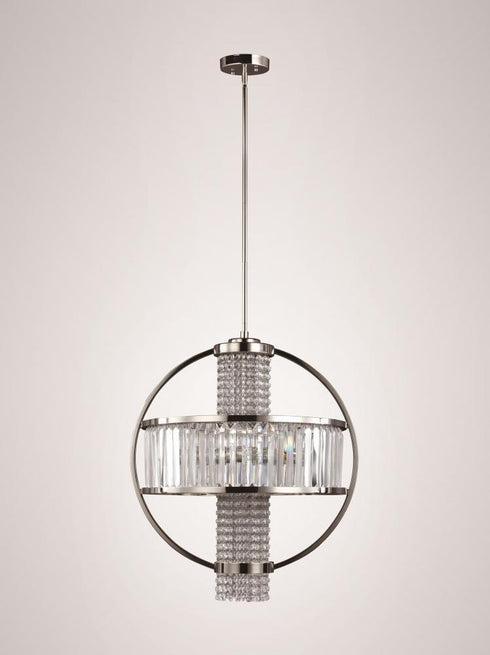 Zeev Lighting Metropolis 8 Light Chandelier Model: CD10073-4-PN
