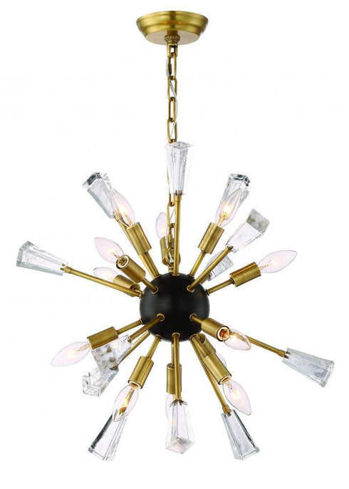Zeev Lighting Muse 1 Light Down Chandelier Model: CD10165/12/AGB +MBK
