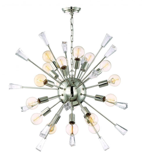 Zeev Lighting Muse 1 Light Down Chandelier Model: CD10167-18-PN