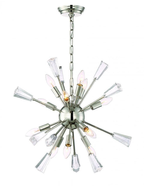 Zeev Lighting Muse 1 Light Down Chandelier Model: CD10168-12-PN