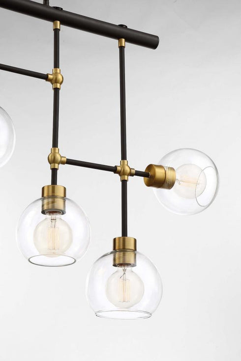 Zeev Lighting Pierre 7 Light Chandelier Model: CD10291-7-PB+MBK
