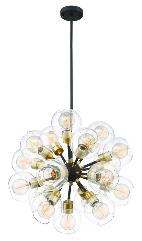 Zeev Lighting Pierre 1 Light Chandelier Model: CD10198-18-PB+MBK