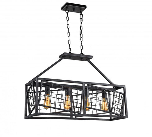 Zeev Lighting Plexus 1 Light Down Chandelier Model: CD10194-4-RI
