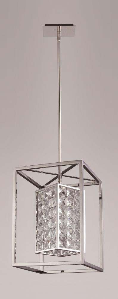 Zeev Lighting Struttura 1 Light Down Pendant Model: P30017-1-SS