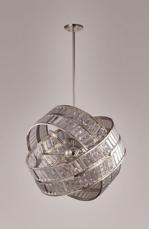 Zeev Lighting Una 12 Light Chandelier Model: CD10072-8-PN