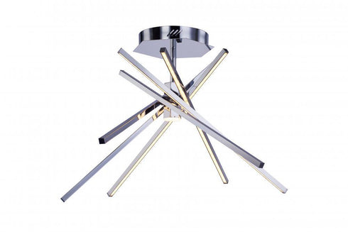 Zeev Lighting Voyager 1 Light Semi Flush Mts. Model: SF50009/LED/CH-D