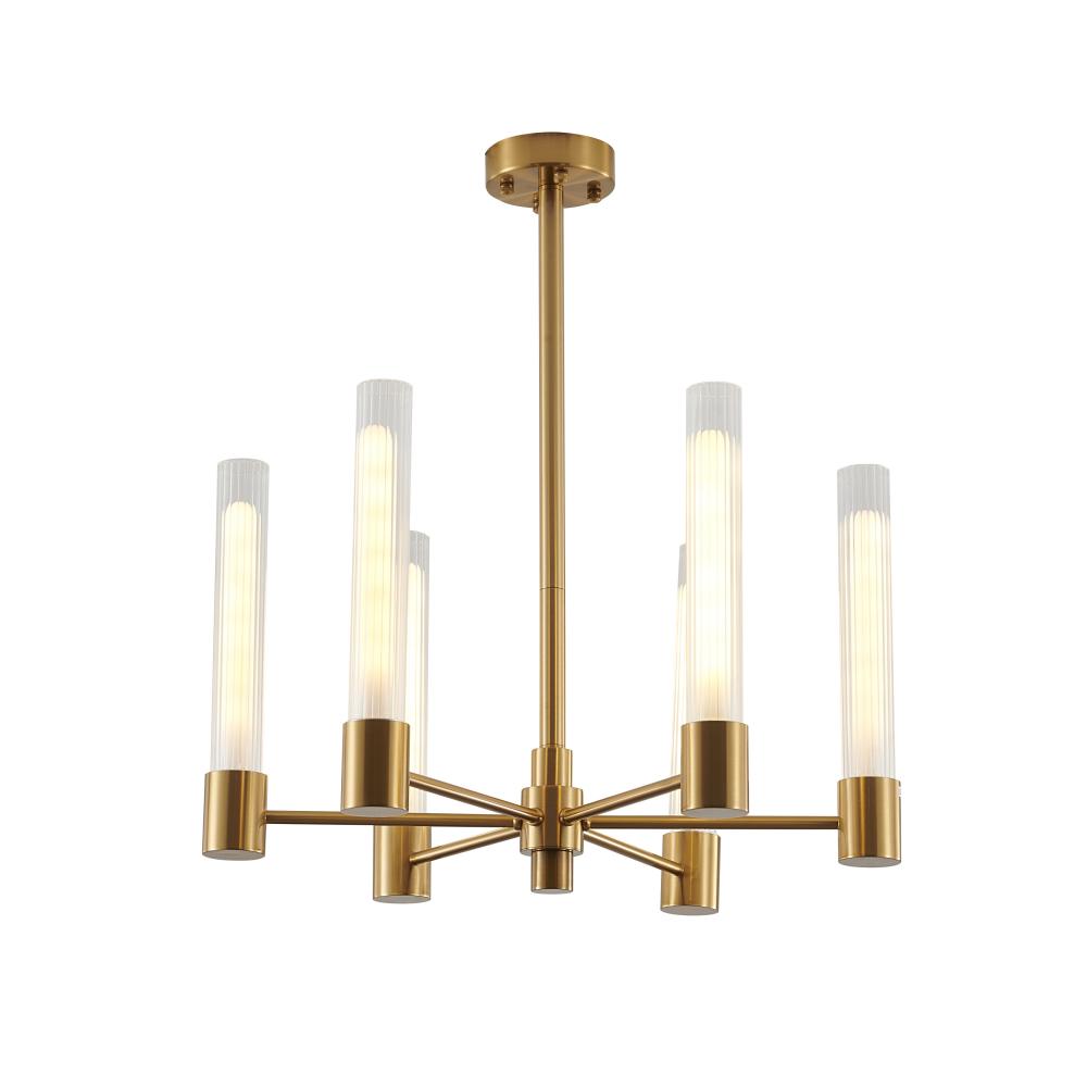 Bethel International 6 Light Chandelier Model: DC10C26G– Lighting Originals