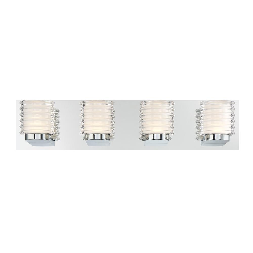 Eurofase Ancona Opal Encapsulated LED Within A Clear Ribbed Model: 384 ...